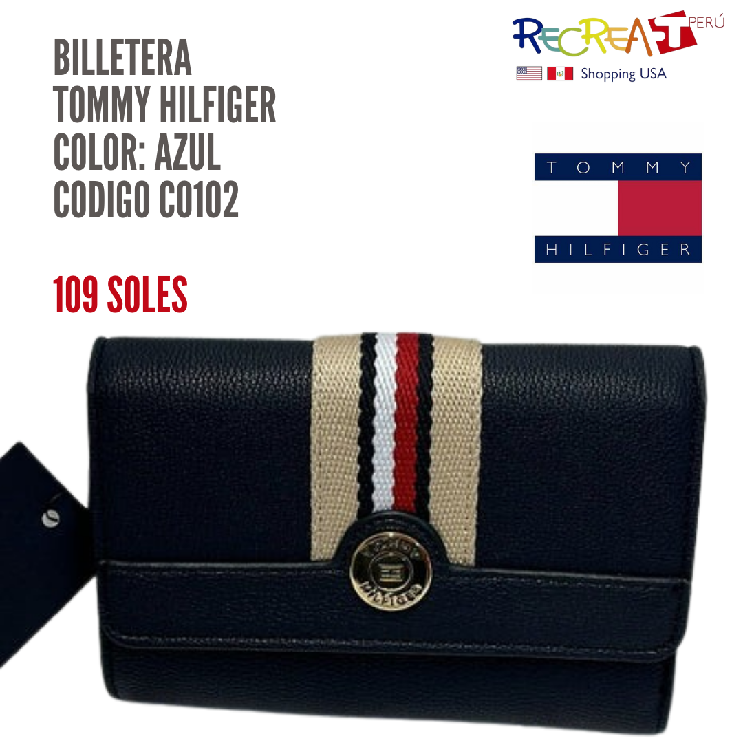 Billetera De Mujer Tommy Hilfiger - Azul