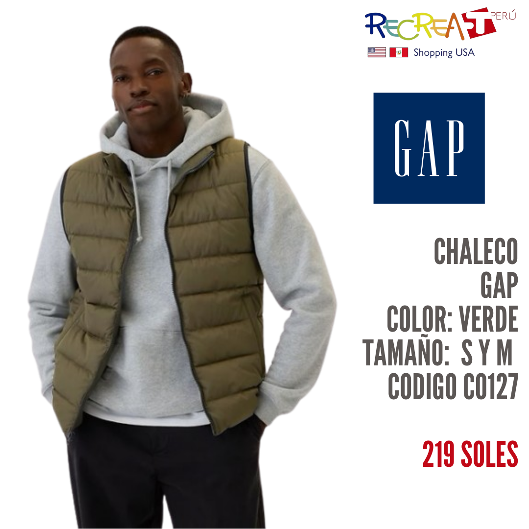 Chaleco de Hombre GAP Verde Pantano