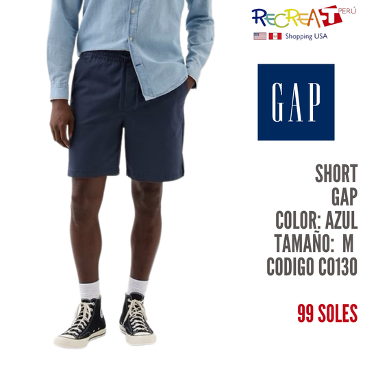 Short de Hombre GAP Talla M Color Azul