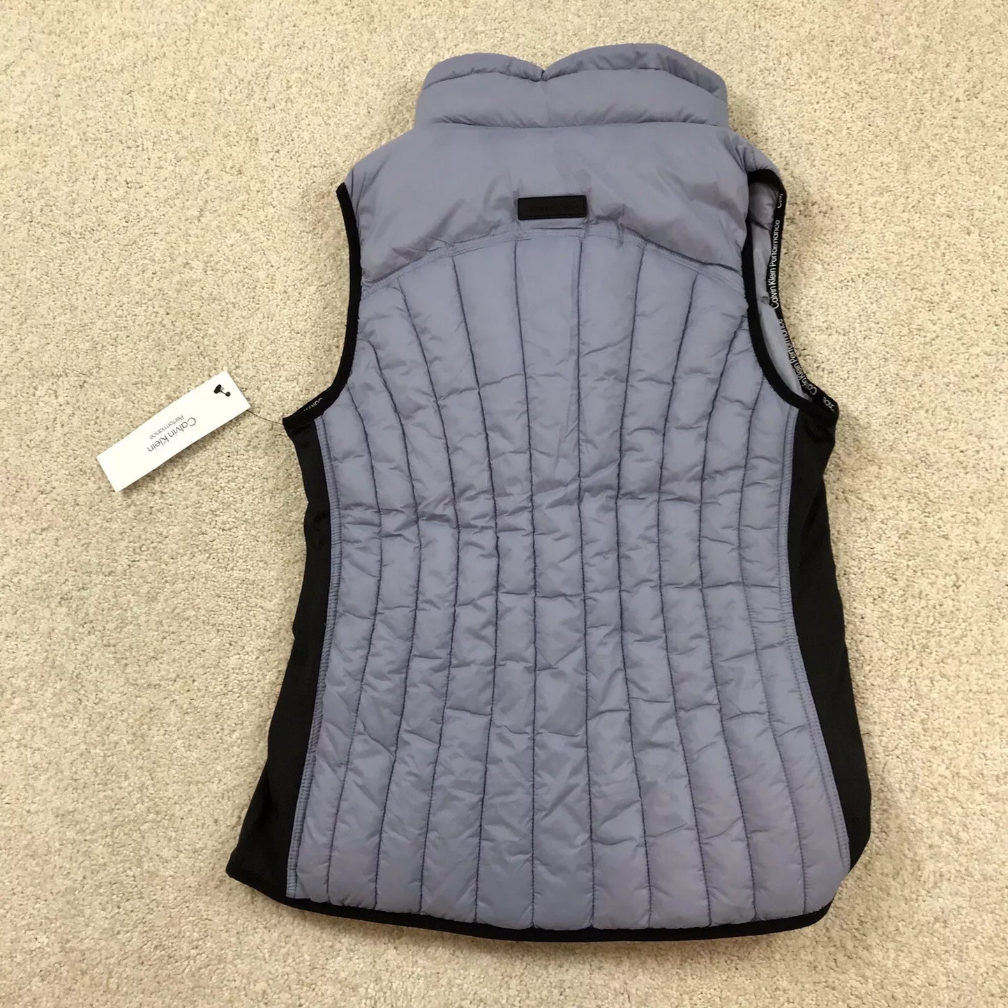 Calvin Klein Performance Vest Womens Small Repel Gray Blue