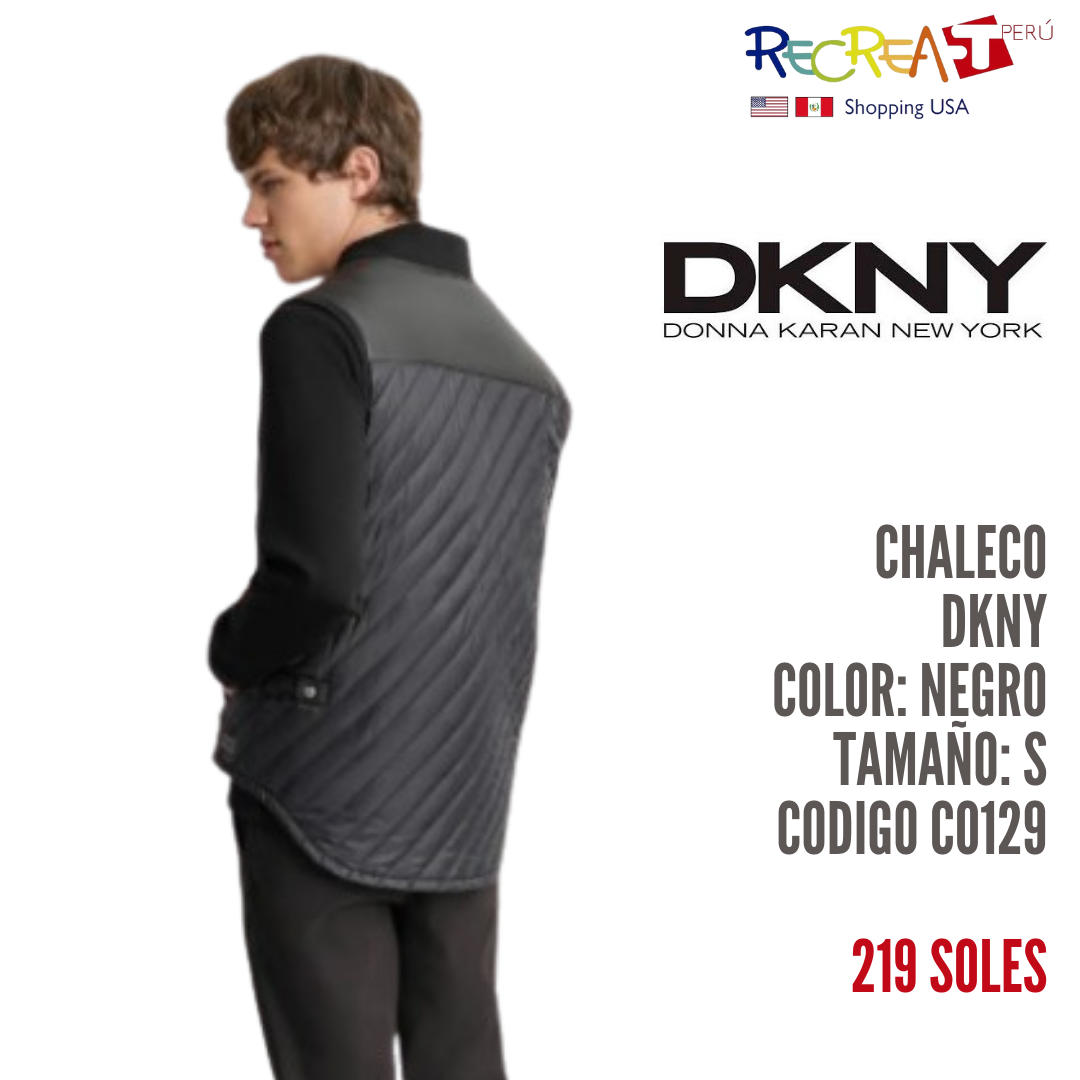 Chaleco de Hombre DKNY Negro Talla S