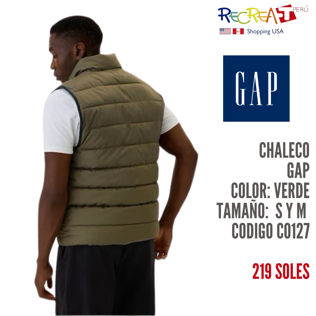 Chaleco de Hombre GAP Verde Pantano