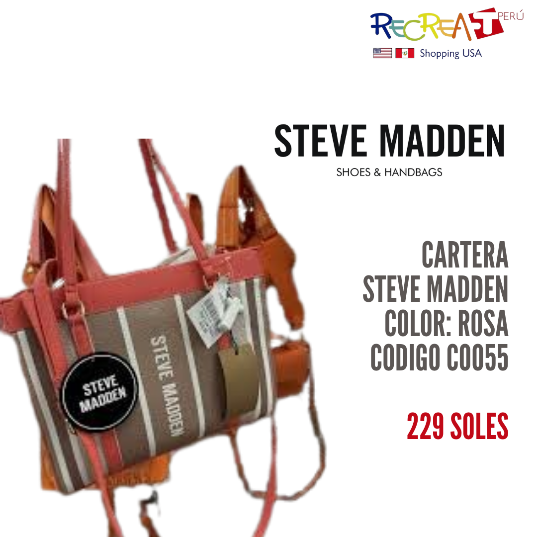 Steve Madden Bolsa Tote Blivonia Medium Stri Con Neceser