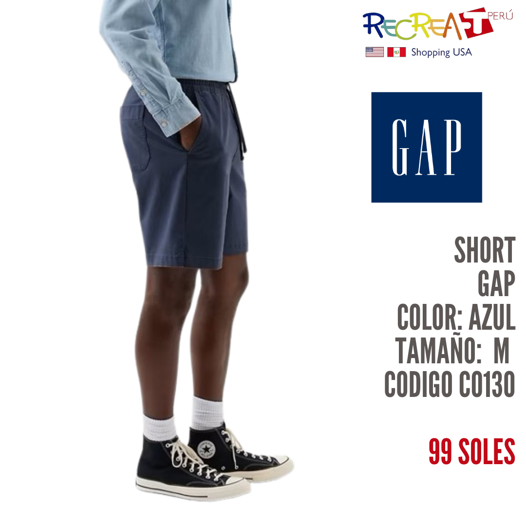 Short de Hombre GAP Talla M Color Azul