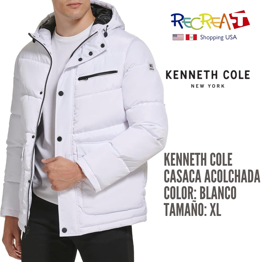 Kenneth Cole Chaqueta acolchada para hombre