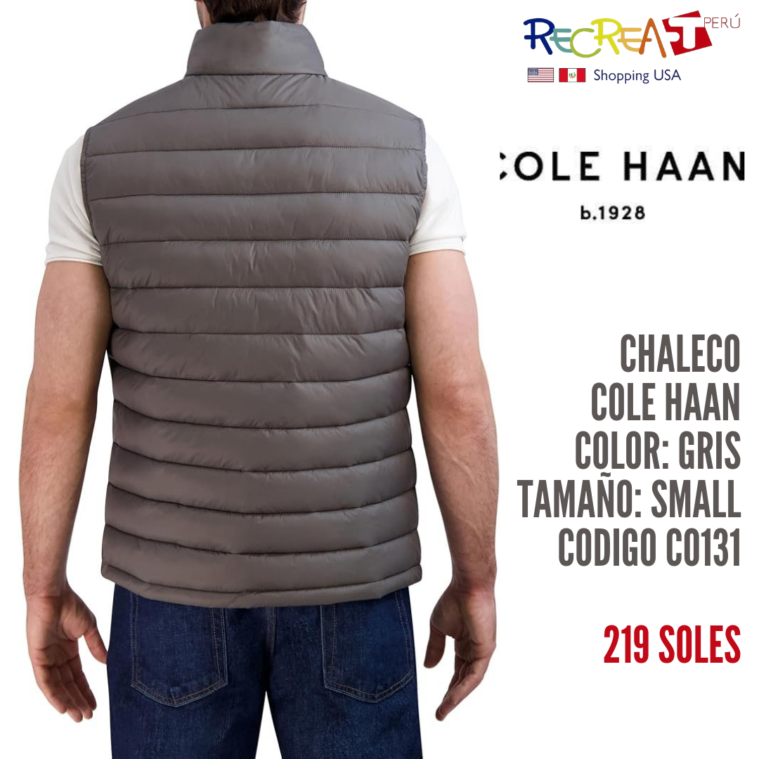 Cole Hann Chaleco de Hombre Gris Talla S