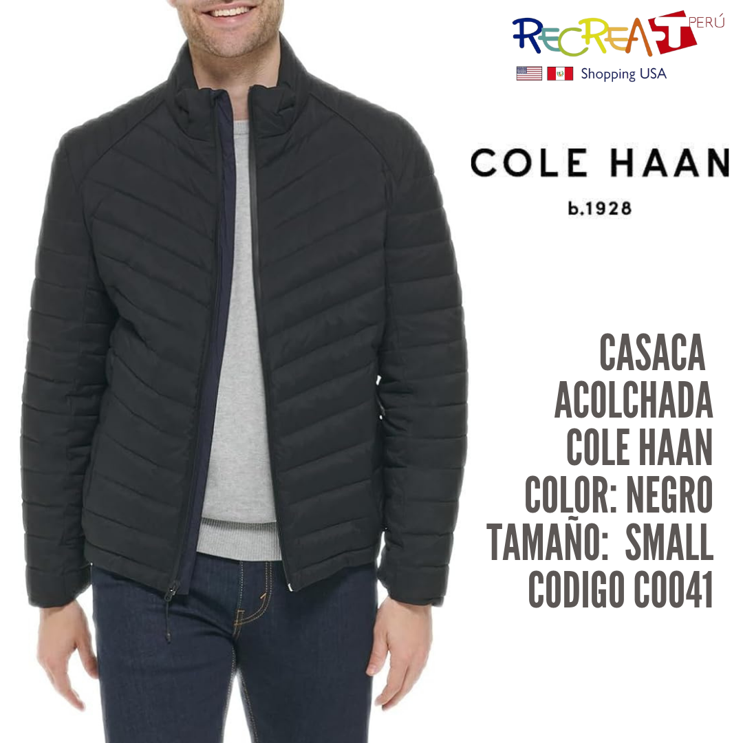 Cole Haan Chaqueta acolchada elástica para hombre