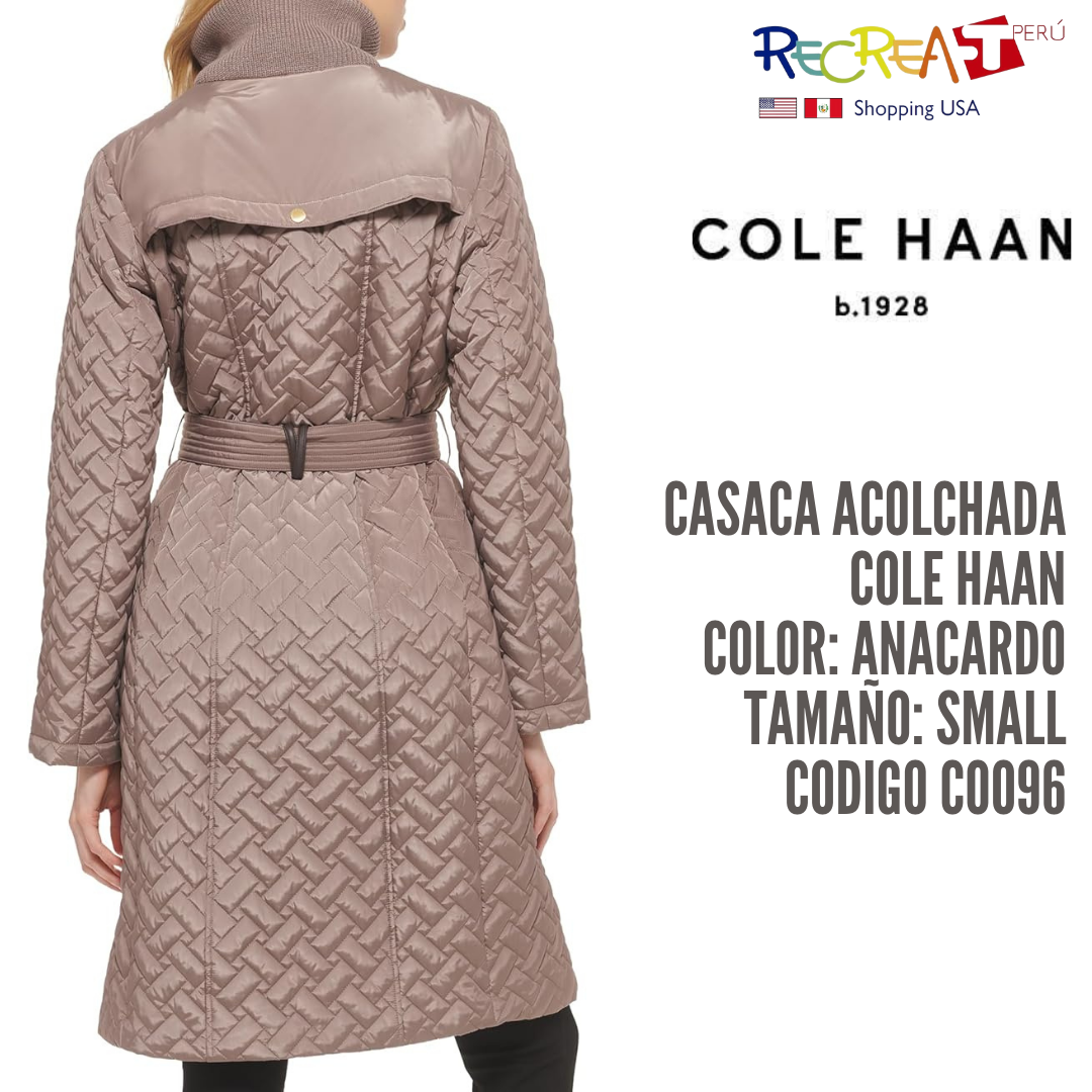 Cole Haan Chaqueta con cinturón Signature para mujer