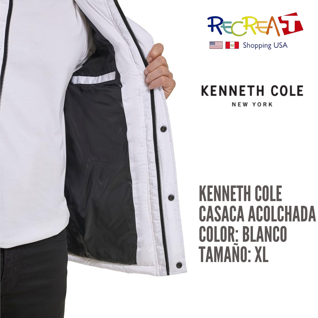 Kenneth Cole Chaqueta acolchada para hombre