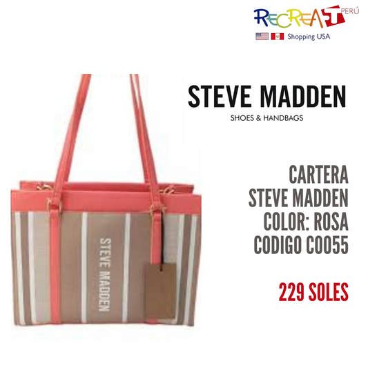 Steve Madden Bolsa Tote Blivonia Medium Stri Con Neceser