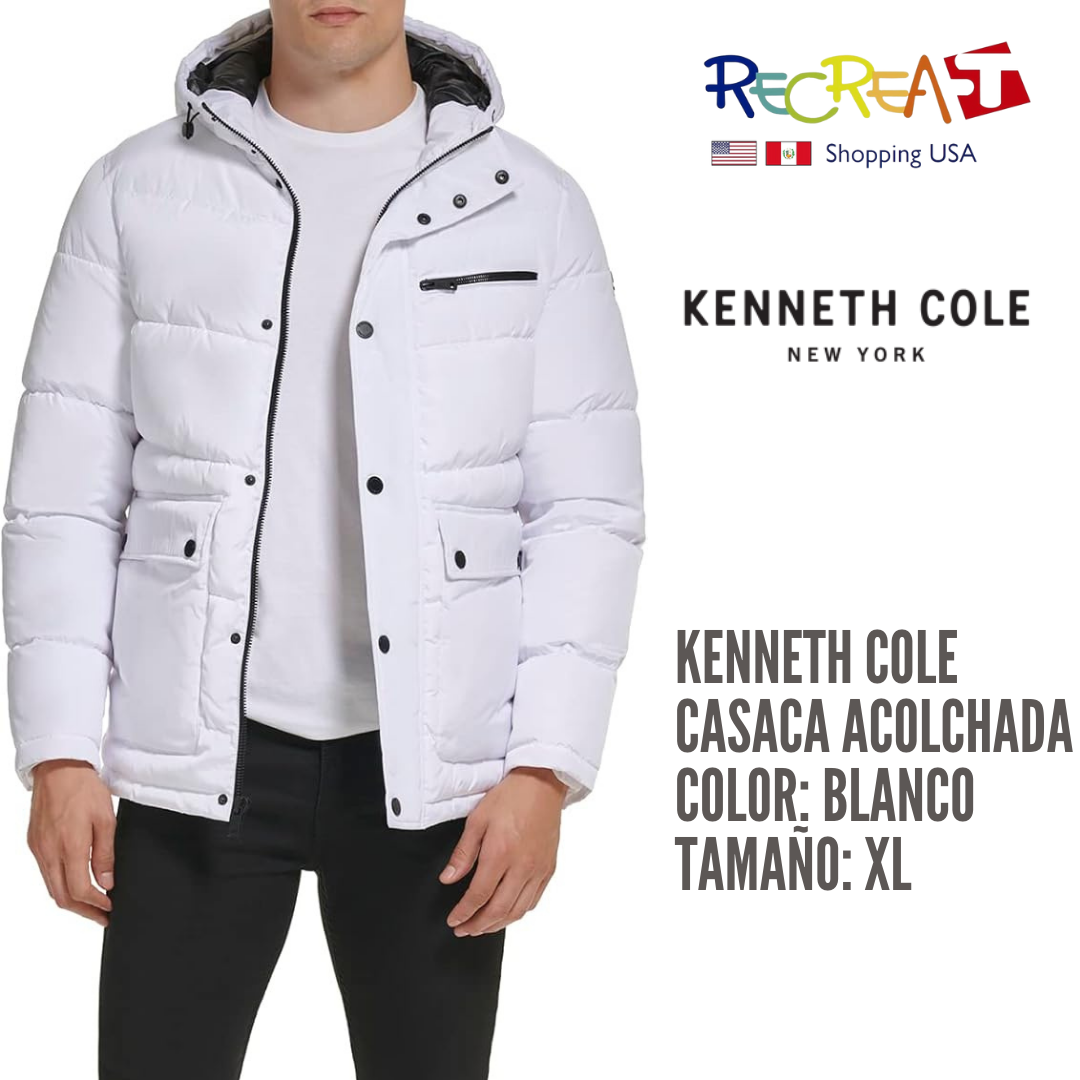 Kenneth Cole Chaqueta acolchada para hombre